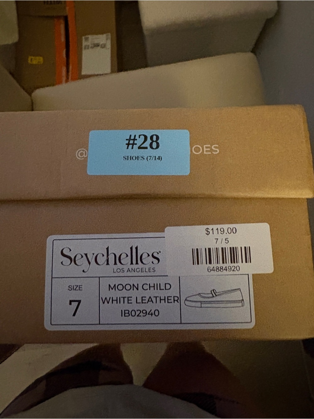 Seychelles  'Moon Child' White Leather Shoes - Size 7
